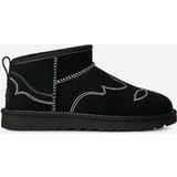 UGG Classic Ultra Mini Western-botte en noir, taille 41, laine