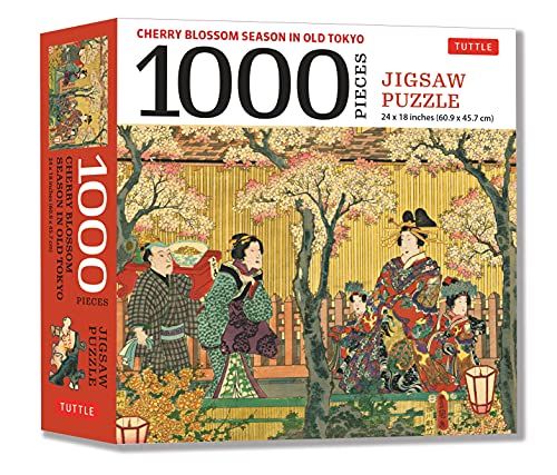 TUTTLE Cherry Blossom Season in Old Tokyo Jigsaw Puzzle 1000 pieces /anglais