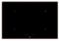 NOVY 1754 - Zwart Ingebouwde Inductiekookplaat met 4 Zones - 7400W