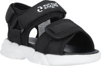 ZIGZAG Sandalen Sasir Kinderen Unisex Zwart Maat 31 Platte Sandalen Textiel Rubber Klittenband Lente/Zomer 2026