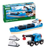 BRIO Containerschip met kraanwagen - 33534