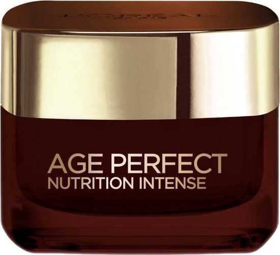 L'Oréal Age Age Perfect, Extra Rijkhoudend, Anti-Aging Gezichtsverzorging, Ontkreukelt En Strak, Voor Zeer Rijpe En Droge Huid, Met Manukahoning En Calcium B5, 50 ml