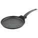FLORINA - Aluminium Koekenpan BONO I 25 cm Diameter I Inductiepan I Koekenpan met Antiaanbaklaag I Crepepan I Geschikt voor Inductiekookplaat, Gasfornuis en Elektrische Kookplaat (Zwart)