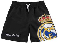 CERDÁ Real Madrid Zwembroek Jongens – Zwarte Zwemshort met Clublogo – Zomer Zwemkleding – Officieel Gelicenseerd