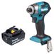 Makita DTD 173 T1 accu slagmoersleutel 18 V 180 Nm 1/4" borstelloos + 1x oplaadbare accu 5,0 Ah - zonder oplader
