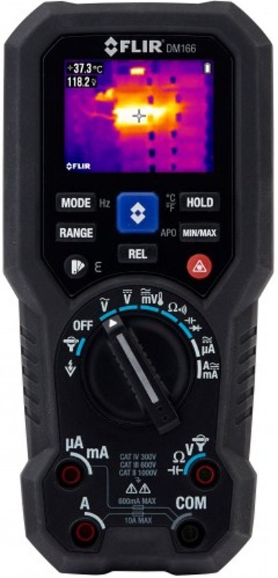 Flir DM166: TRMS multimeter met warmtebeeldcamera