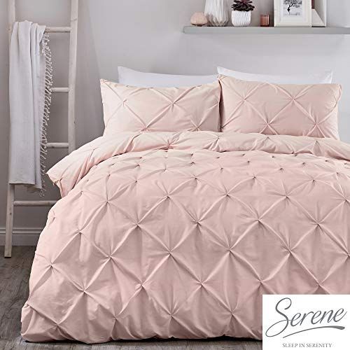 Serene Lara Ruched Easy Care Dekbedovertrek - Blush - Single