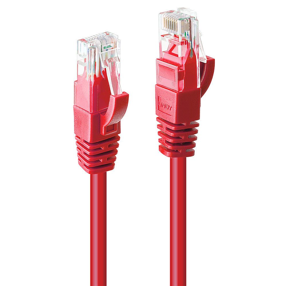 Lindy 48036 netwerkkabel Rood 7,5 m Cat6 U/UTP (UTP)