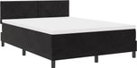 vidaXL Boxspring Bed met Hoofdeinde Zwart 140 x 200 cm Fluweel