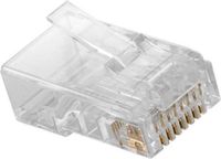 Allteq Modulaire RJ45 stekker | Cat 6 | 10 stuks | Transparant