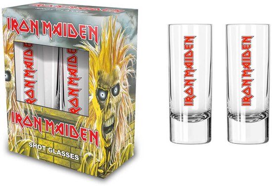 Iron Maiden Shotglazenset - transparant