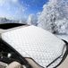 HORCONDORM S.R.L. Couverture de pare-brise de voiture, Couverture antigel pour voiture, Couverture de protection de pare-brise contre la neige, la glace et le soleil - Universelle pour voitures et SUV, 140 x 90 cm