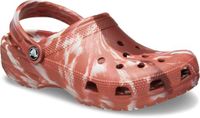 Crocs Crocs Klassieke gemarmerde klompen, uniseks, Dark Clay Multi