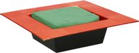 Othmar Decorations Bv base for Christmas arrangement - tray - red - 20 x 20 - with floral foam
