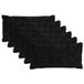 vidaXL - Kussensloop - 6 stuks - Zwart - 40 x 80 cm