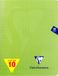 Clairefontaine 353751Cpack Mimesys Pak met 10 Geniete Schriften Groen - 17x22 cm - 48 Pagina's Grote Ruit - Wit Papier 90 g - Polypro Omslag Opaak