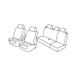 Set Superior Set stoelhoezen - zwart/grijs - compatibel met Jeep Grand Cherokee (06/05>12/10)