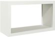 vidaXL Haardhoutrek - 100x40x60 cm - Staal/Wit