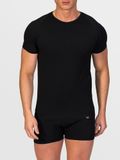 zd ZERO DEFECTS ZERO DEFECTS Crew-neck Egiptian cotton Zwart Onderhemd