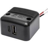 ProCar Prise USB-C/A double à montage en surface PD/QC max. 30 W. 12 V, 24 V