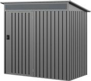 GFP Primeyard Tuinschuur met lessenaarsdak, metaal, 180x100x200 cm, grijs, inclusief raam
