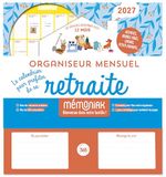 Organiseur Mémoniak Organiseur mensuel retraite 2027