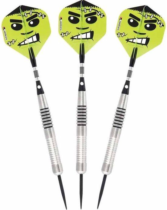 ABC Darts Elkadart Green Giant 22 gram Steeltip Dartpijlen - Zilver