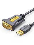 UGREEN RS232 Seriële Kabel USB 2.0 naar RS232 Kabel USB naar DB9 9 Pins Adapter Kabel met PL2303 Chipset Ondersteuning Windows 10/8/7 Mac OS X Linux voor Router Switch Telescoop, enz. (1M)