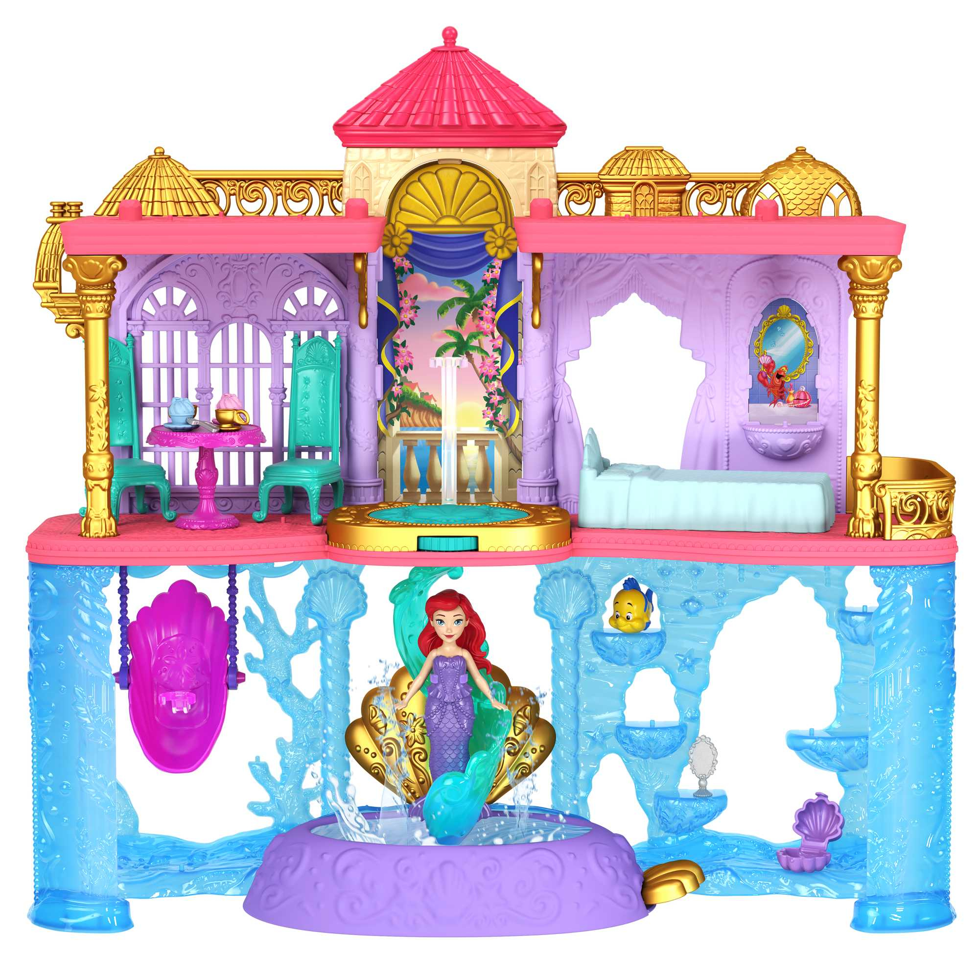 Mattel Disney Prinses Ariels Land- en Zeekasteel