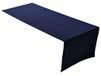 Lemos Home Tafelloper, tafellinnen van 100% katoen, kleur en maten naar keuze (tafelloper - 45 x 120 cm, marineblauw)