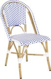 Safavieh Set van 2 tuinstoelen Tammy Rotan Multicolour