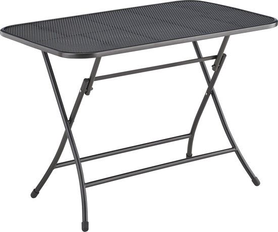 Kettler inklapbare tuintafel strekmetaal - 110x70 cm - Antraciet