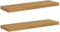 vidaXL Wandplank Beige 80 x 23,5 x 3,8 cm Bewerkt hout
