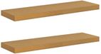 vidaXL Wandplank Beige 80 x 23,5 x 3,8 cm Bewerkt hout