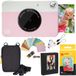 KODAK Printomatic instant camera (roze) pakket + zinkpapier (20 vellen) etui + fotoalbum + ophangframe + comfortabele halsband