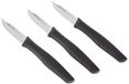 Arcos Set met 3 messen, nitrum-roestvrij staal, lemmet 70 mm, zwart (705600)