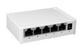 Ethernet-switch, 5 poorten, 10/100/1000 Mbit/s, ideaal voor het verbeteren van de netwerkconnectiviteit en voor het optimaliseren van de prestaties van apparaten.