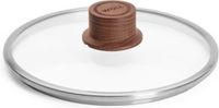 Woll EcoLogic QXR Veiligheidsglas Deksel, ø 20 cm, Beukenhout