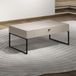Trendteam Smart Living Sao Paulo Salontafel, Kashmir (beige)/Evoke eiken, woonkamertafel breed met lade (soft-close) (b x h x d), handgrepen en poten van metaal