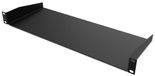 Audibax Pro Rack Shelf 1U voor 19 Inch Rack, 150 mm Diepe Bodem, Vast Serverrack van Staal, Capaciteit 15 kg
