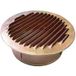Grille de ventilation ronde en cuivre Ø 160 mm