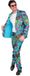 Widmann SRL Loving The 80s - Man Kostuum / pak Blauw Ritssluiting Polyester Volwassenen Mannen