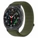Samsung Galaxy Watch 8 Classic 46mm Nylon Ribbelbandje Donkergroen