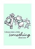 Disney Komar Disney muurschildering Winnie Pooh Little Something kinderkamer, babykamer, decoratie, kunstdruk, grootte 50x70cm, zonder lijst, WB061-50x70
