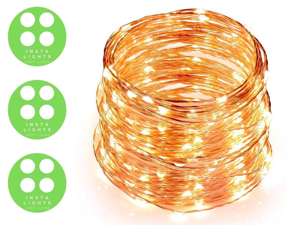 Sofisticade Fairy Lights | Kerst Slinger | Kerstversiering | 10M met 100LED in Warm Wit | USB Aansluiting | LED Lampjes Slinger | Sfeerverlichting | Indoor Led Warm White| Romantisch Licht