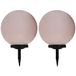 VidaXL Solarlampen 2 st led rond 40 cm rgb