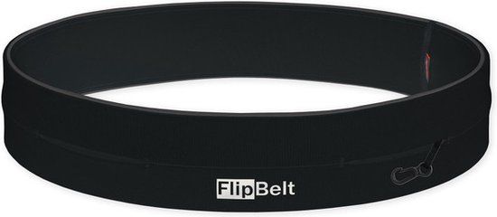 FlipBelt Classic - Running Belt – Hardloopriem voor Telefoon, Water en Meer – Unisex – Zwart - XS