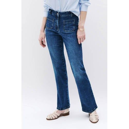 Caroll high waist bootcut jeans medium blue denim