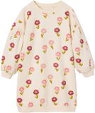 Vertbaudet Korte sweatjurk met bloemenprint