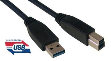 MCL MC923AB-3M/N USB-kabel zwart 3m